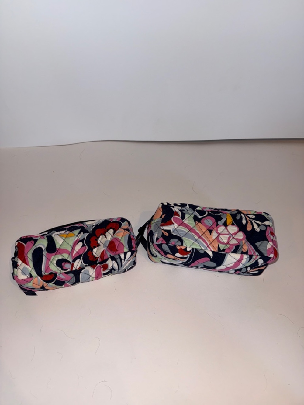 Vera Bradley Clear Travel Bag with Black, Pink, Yellow, Green Floral Print - Picture 7 of 9